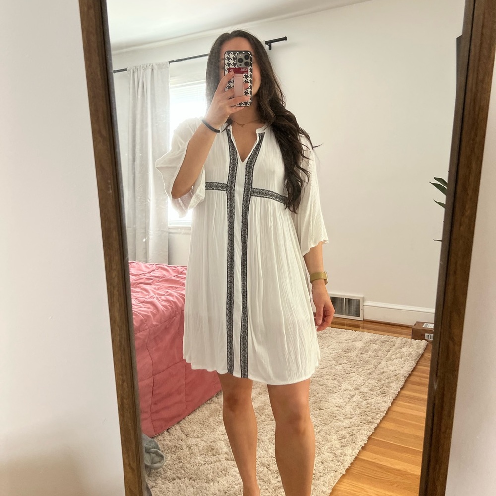 White flowy boho dress!